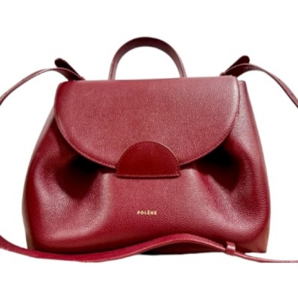 POLENE Numero Uno Full Size In Burgundy Leather